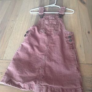Cat & Jack Dusty Pink Overall dress